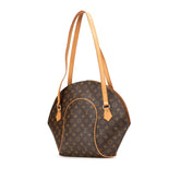 ルイ ヴィトン モノグラム エリプス ショッピング トートバッグ ショルダーバッグ M51128 ブラウン PVC レザー レディース LOUIS VUITTON 【中古】